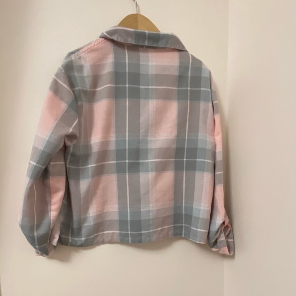 Justice GirlsFlannelTop.Size:12.Adjustable sleeves - Picture 3 of 4